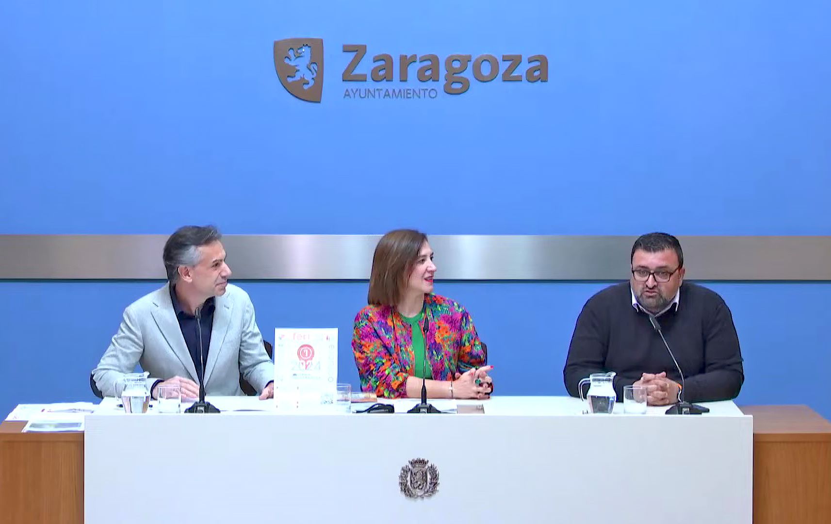 Presentación oficial de FERIAD’IP Edición 2024 en el Ayuntamiento de Zaragoza 1 ZARAGOZA AYUNTAMIENTO FERIADIP PRESENTACIN MESA