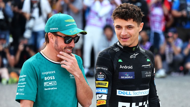 Lando Norris Se Posiciona En La Guerra Alonso - Russell 1 Fernando Alonso Lando Norris
