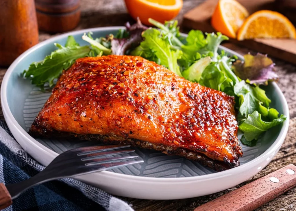 Salmon Marinado Con Soja