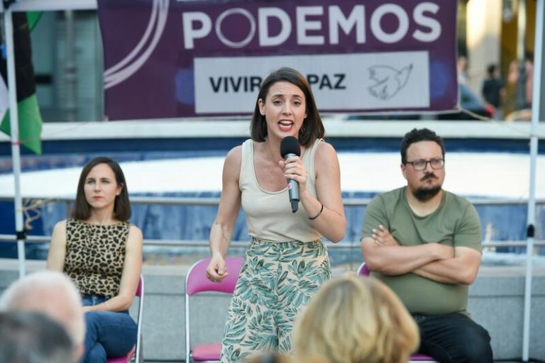 Irene Montero, abierta a trabajar con Sumar en Europa, dice que Podemos es «la única fuerza política que transforma»