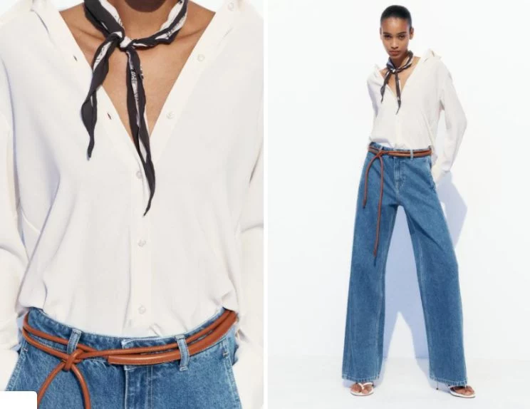 8 camisas fresquitas de Zara lisas o estampadas para llevar con vaqueros