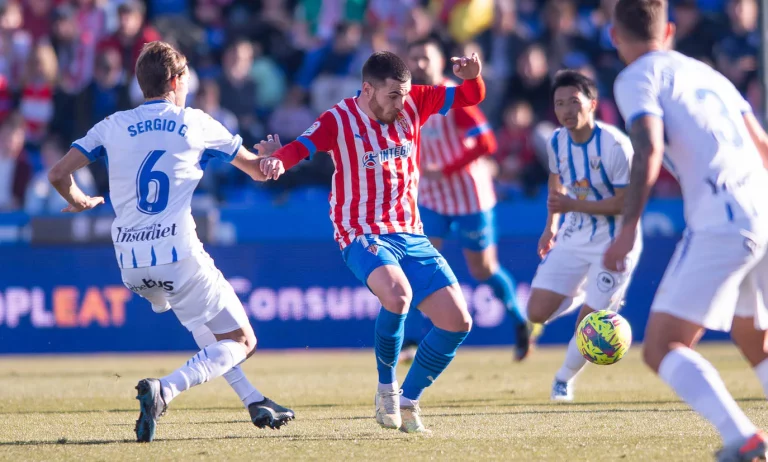 El Leganés se defiende como puede ante la invasión inminente de la mareona del Sporting