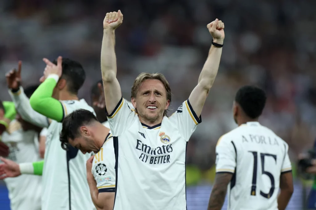 Green Day Y Río Babel Sufren Los Efectos De La Reventa Por La Final De La Champions 1 Europapress 5947673 08 May 2024 Spain Madrid Real Madrids Luka Modric Celebrates After The Uefa