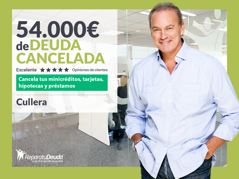 Repara tu Deuda Abogados cancela 54.000€ en Cullera (Valencia) con la Ley de Segunda Oportunidad