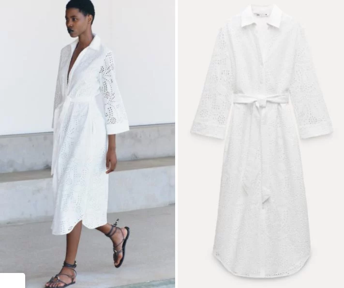 Los 4 Vestidos Blancos Ibicencos Más Bonitos De Zara, Cómodos Y Suaves