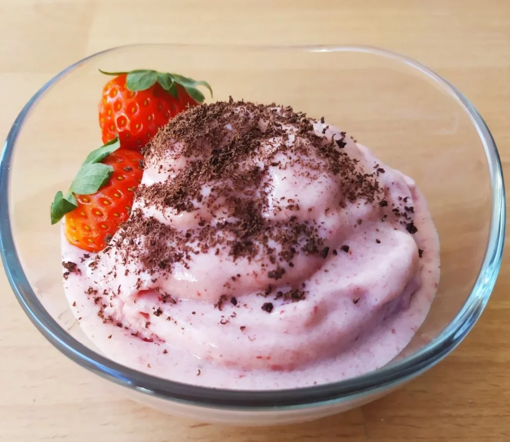 Helado De Fresa Y Platano