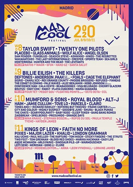 Mad Cool 2020 Cartel
