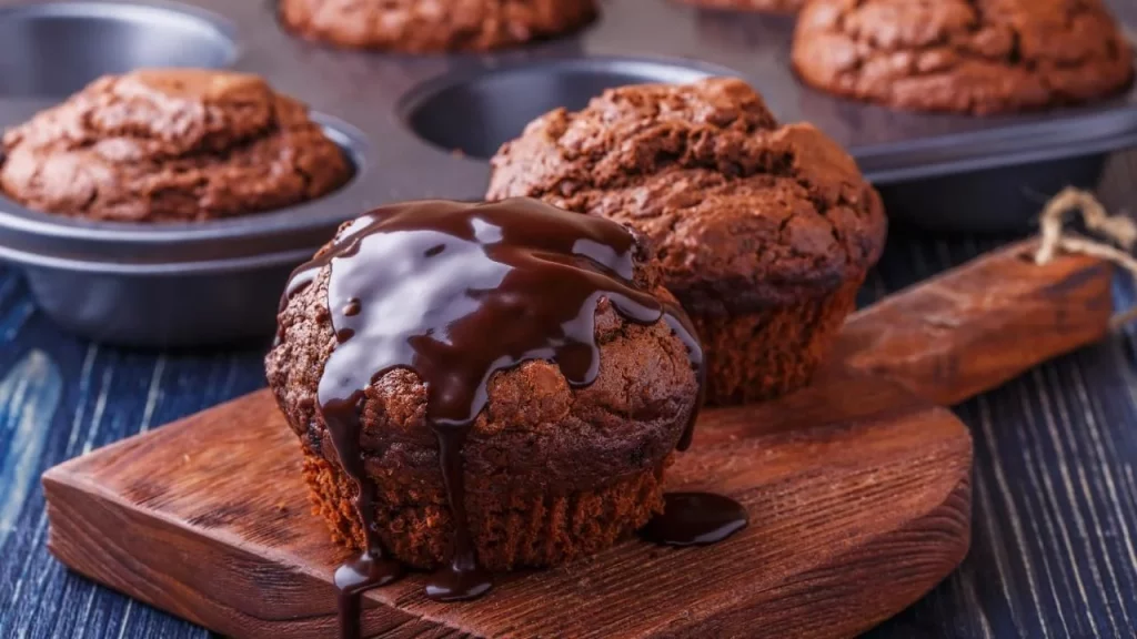 muffins de chocolate