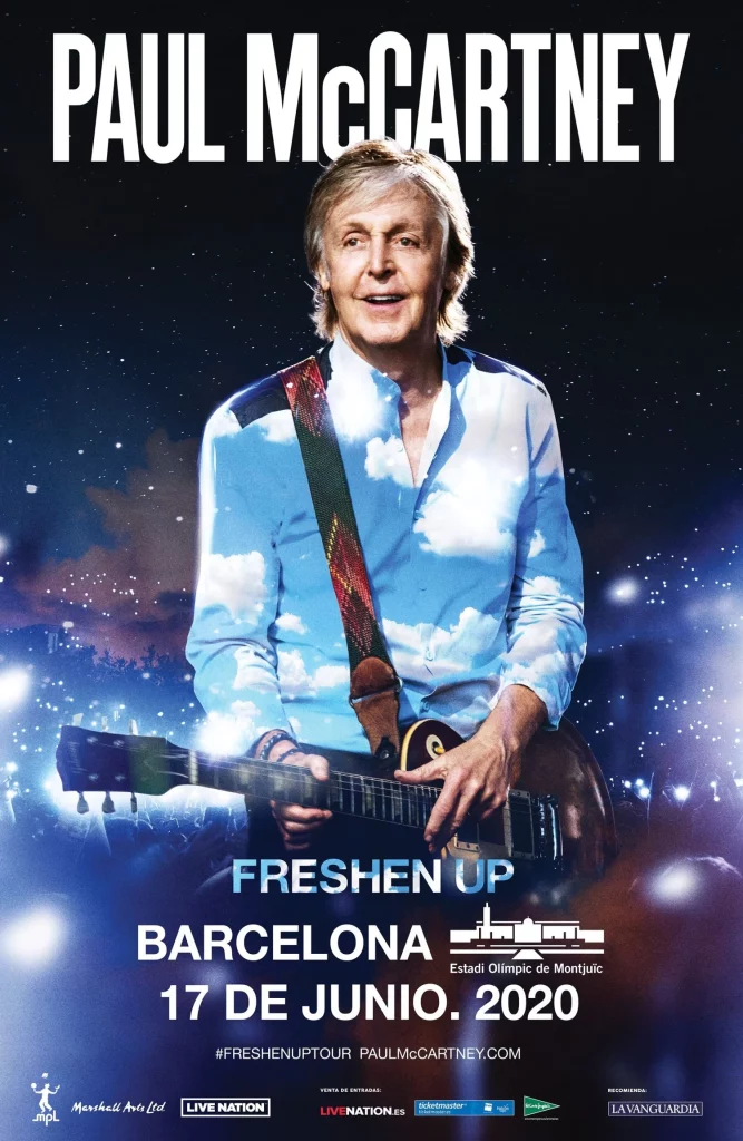 Europapress 2517778 Cartel Concierto Paul Mccartney Barcelona