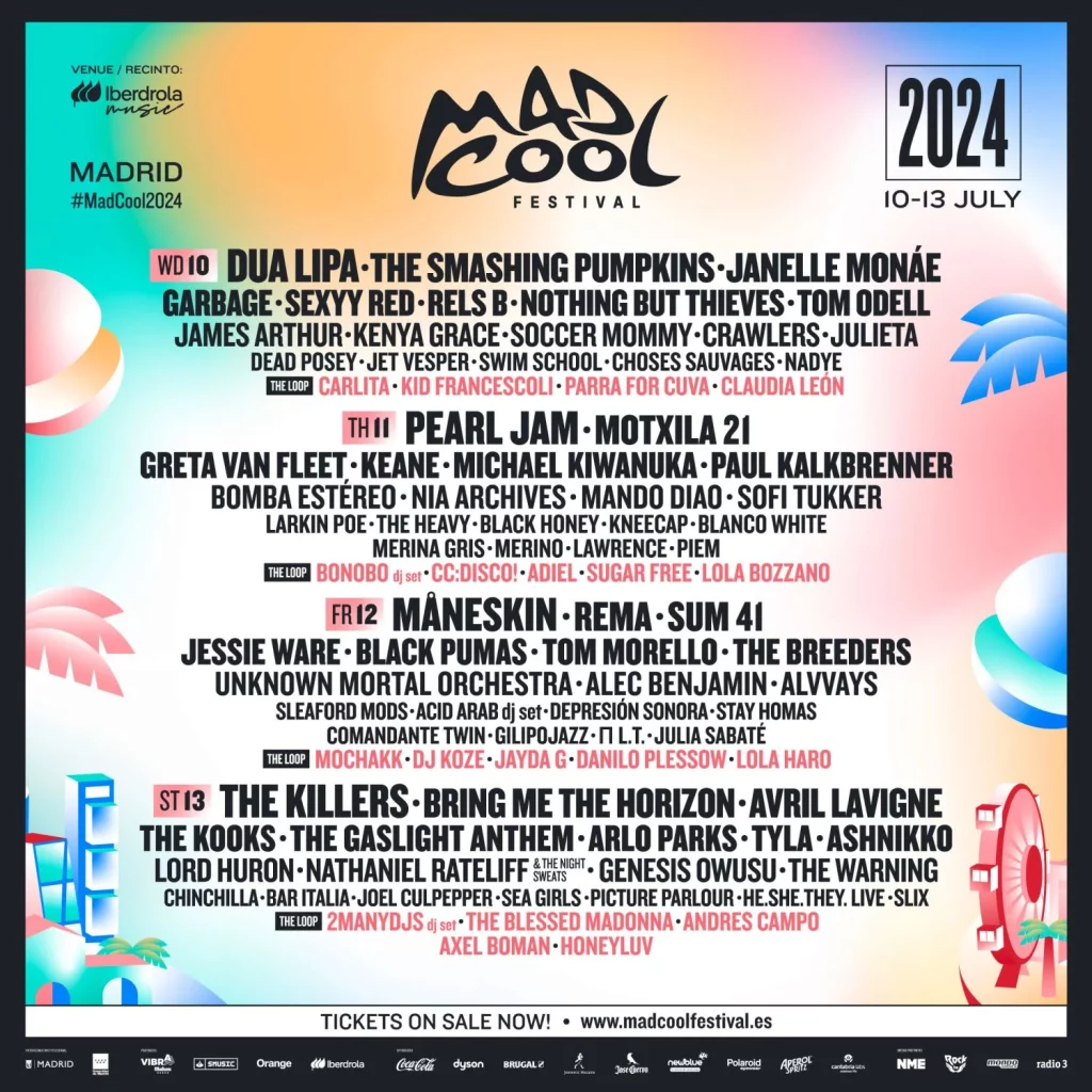 Europapress 5731669 The Killers Maneskin Depresion Sonora Tyla Cierran Cartel Festival Mad Cool
