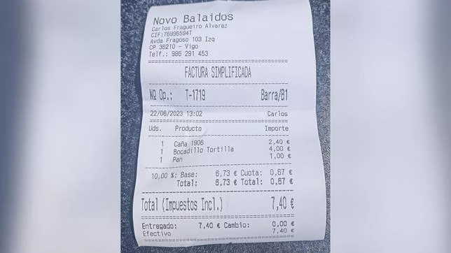 “Por Educación Pagué Y Me Fui”: Pide Un Bocadillo De Tortilla De Patata Y El Ticket Le Deja A Cuadros 3 Bocadillo Causa Polémica En España.