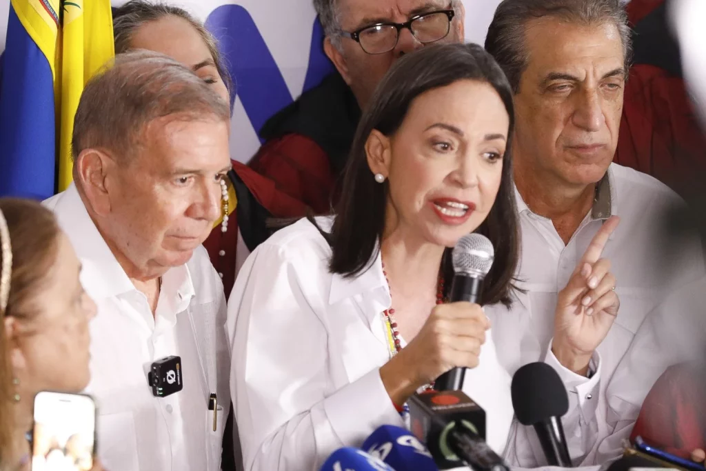 Los Líderes Internacionales Ponen En Duda El Resultado Electoral En Venezuela 1 Europapress 6116793 29 July 2024 Venezuela Caracas Venezuelan Opposition Leader Maria Corina