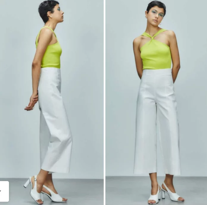 Los pantalones blancos de Sfera se imponen esta temporada para un look fresco y elegante cuando quieras