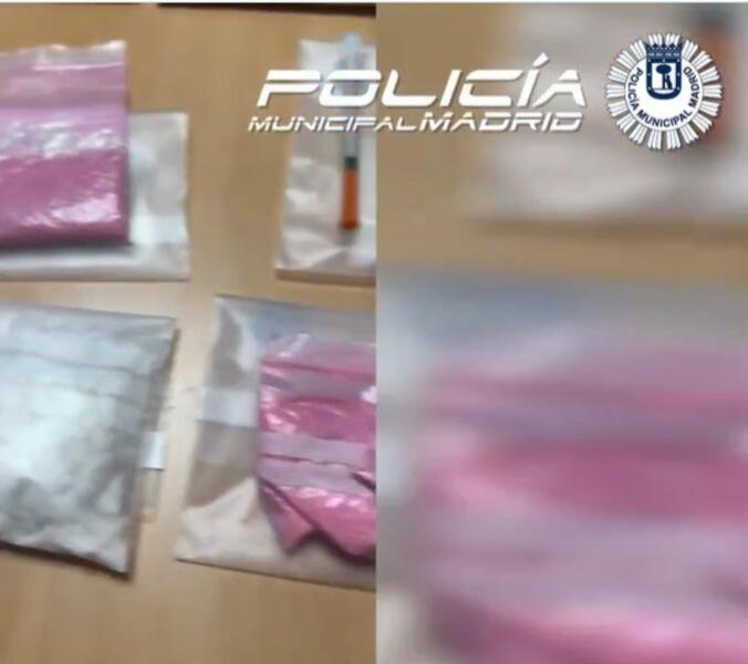 La Policía Municipal de Madrid arresta a dos hombres con tusi, cocaína y viagra para una fiesta