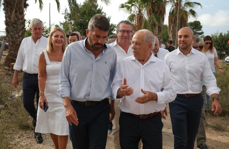 El presidente Mazón pone en marcha la duplicación de la tubería Júcar-Vinalopó