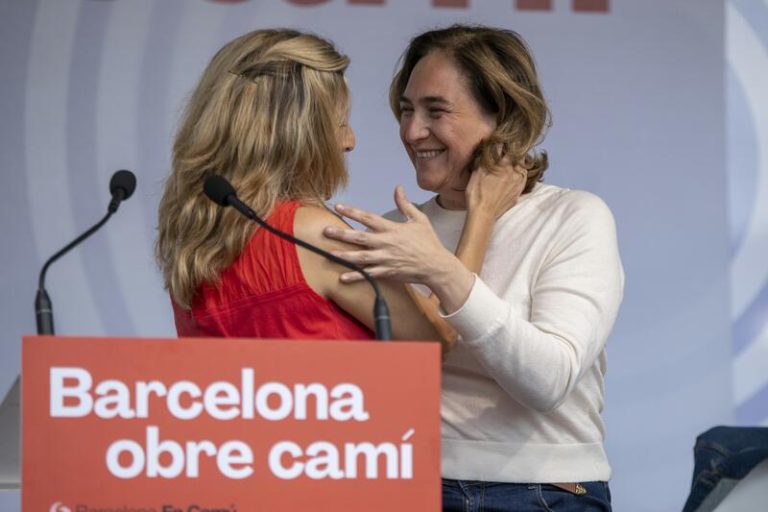 Yolanda Díaz agradece a Colau haber puesto «las ideas y el cuerpo para conquistar derechos»