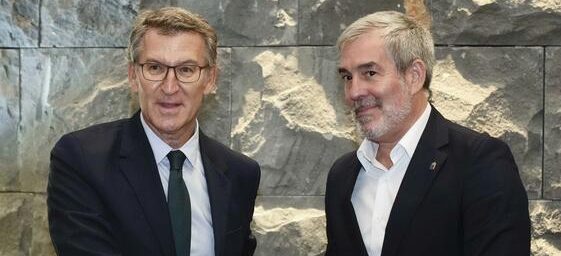 Feijóo anuncia acuerdo con Canarias de política migratoria que ofrecerá al Gobierno para «desbloquear» la situación
