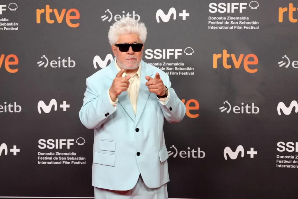 Europapress 6238442 Director Pedro Almodovar Posa Photocall Llegada Entrega Premio Donostia