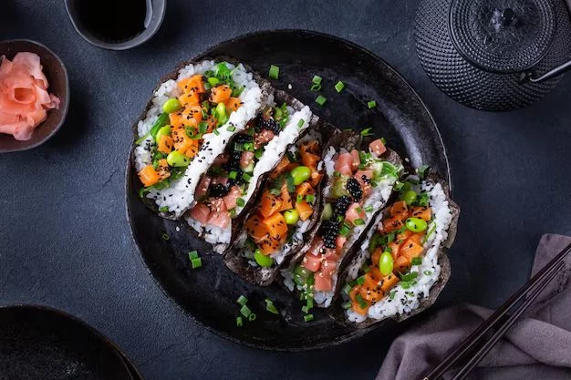 Paso 2: cómo dar forma a los tacos de nori