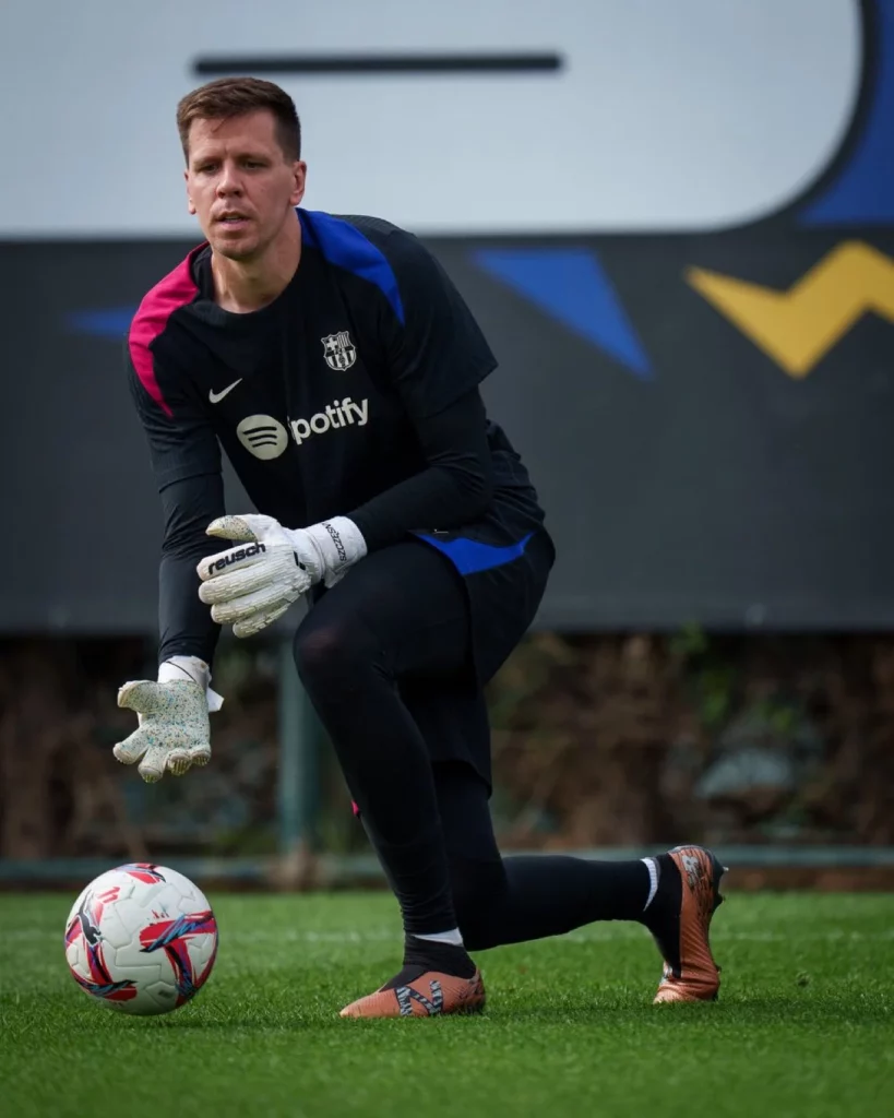Hansi Flick Wojciech Szczesny Fc Barcelona