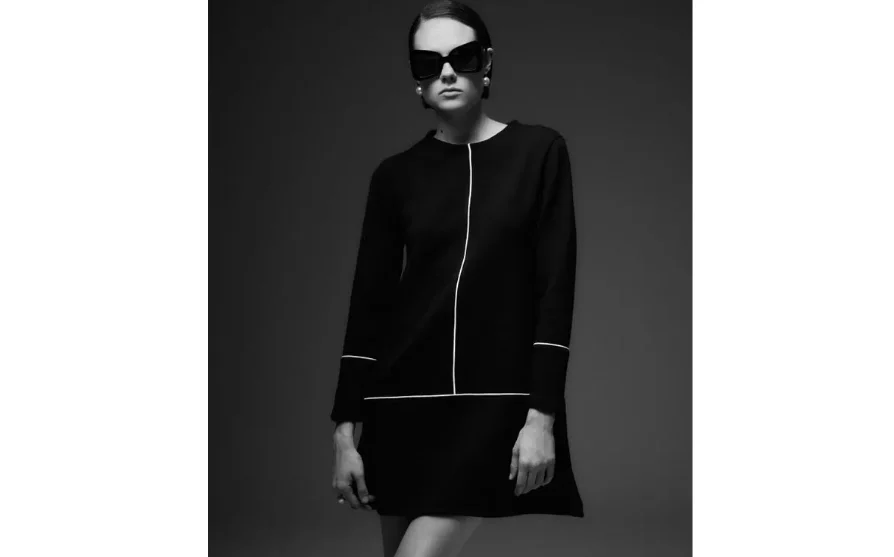 vestido corte evase
