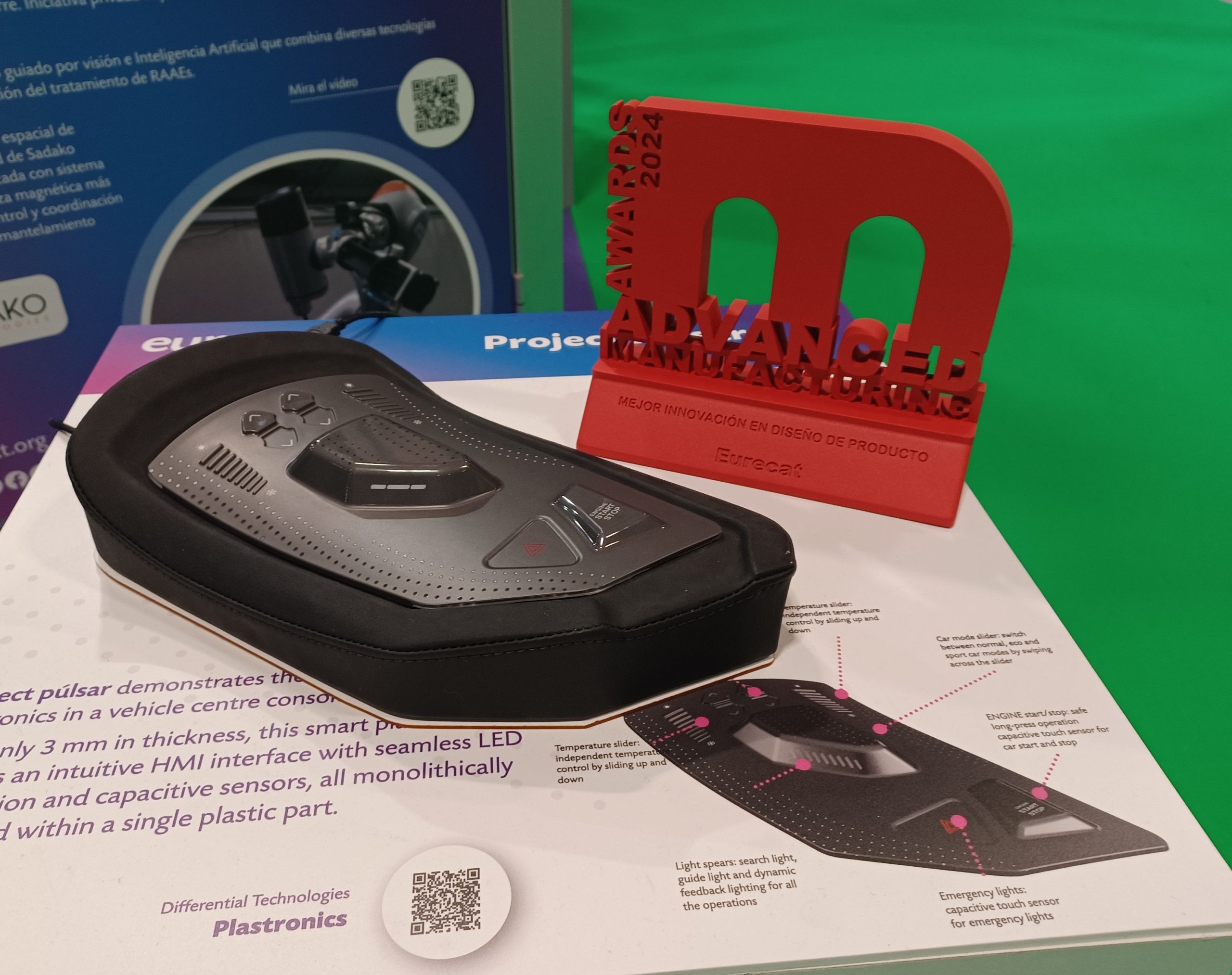 Eurecat gana en los Advanced Manufacturing Awards con una interfaz inteligente ultrafina para la automoción 1 Eurecat Plsar scaled