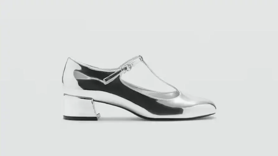 zapatos metalizados