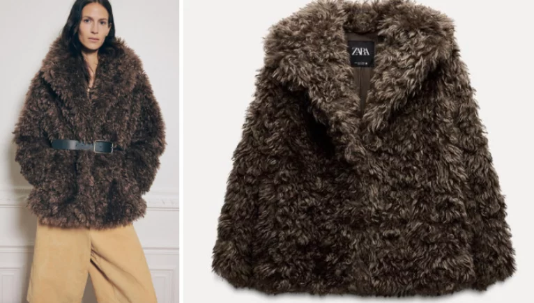 Encontré en Zara 3 abrigos de pelo que son baratos y te dan estilazo de lujo