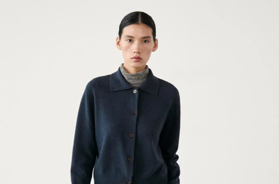Con cuello polo y calentita, esta chaqueta de punto de Massimo Dutti se convertirá en tu favorita