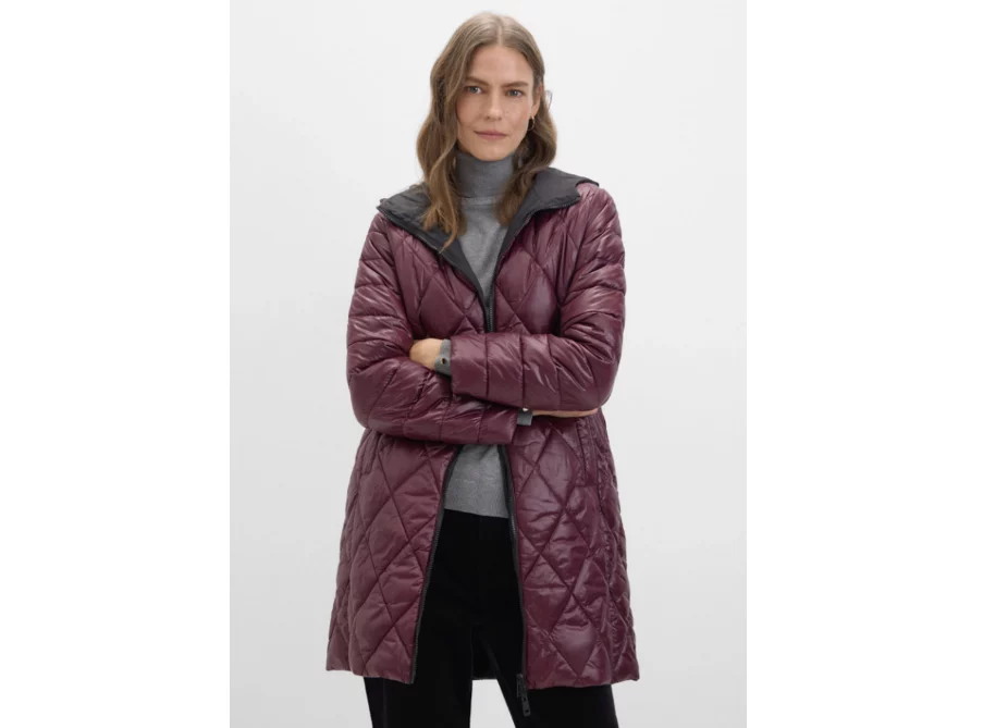 Abrigo Color Burdeos En Oferta