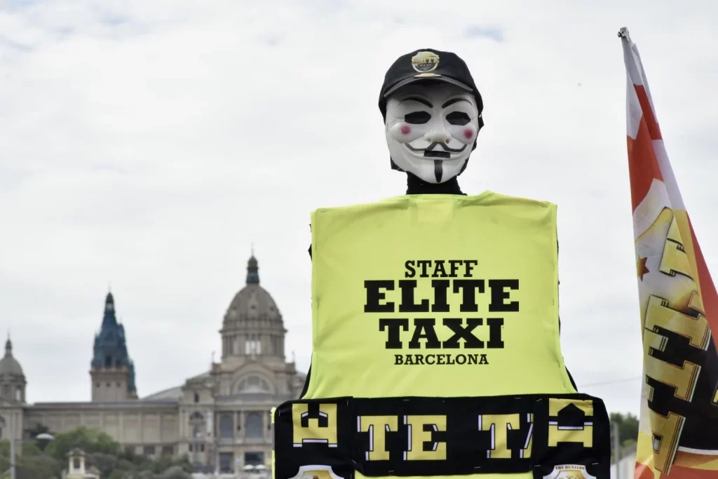 Las Sanciones De La Guardia Urbana De Barcelona A Las Vtc Superan Los 3 Millones De Euros 1 Europapress 5270168 Careta Chaleco Elite Taxi Marcha Lenta Delegacion Gobierno Contra 1