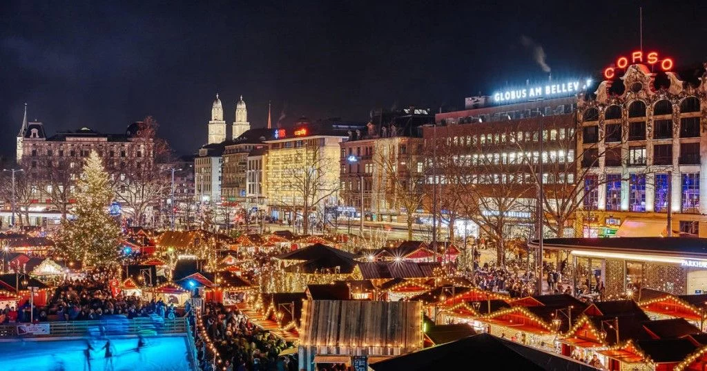 Ginebra, Suiza: Un Mercado Junto Al Lago