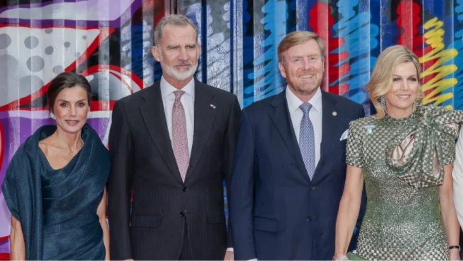 Los reyes Felipe y Letizia le dan plantón en Madrid a Guillermo y Máxima de Holanda
