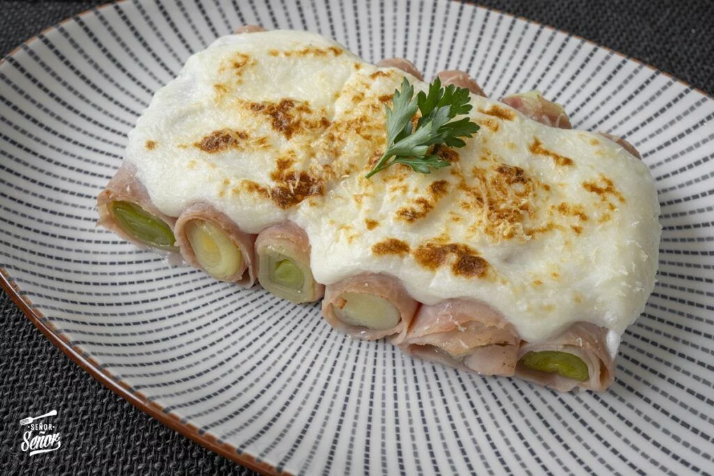 Puerros Con Salsa De Queso