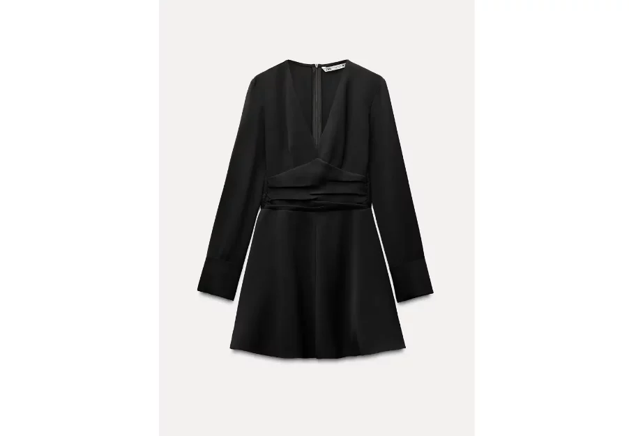 Viste De Clásico Color Negro Con Estos 8 Espectaculares Vestidos De Zara Que Te Harán Destacar Entre La Multitud