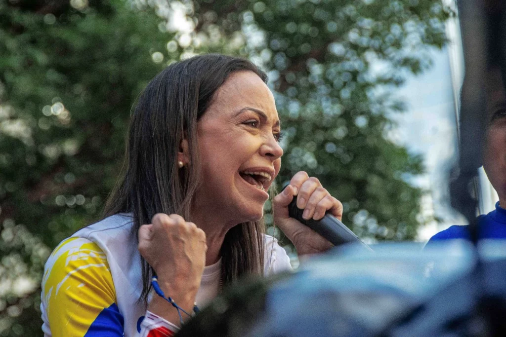 La Toma De Posesión De Maduro Asoma A Venezuela A Una Nueva Crisis Económica 1 Europapress 6442776 January 2025 Caracas Miranda Venezuela The Leader Of The Opposition Maria