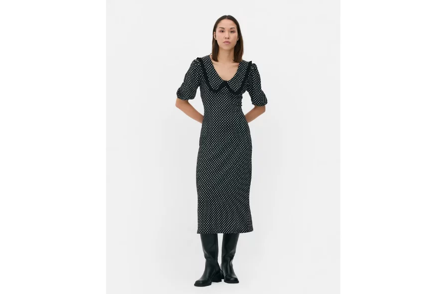 Parece De Mango, Pero Este Vestido Midi De 20 Euros Es De Primark Y Lo Llevarían Las Pijas De Serrano Y Castellana
