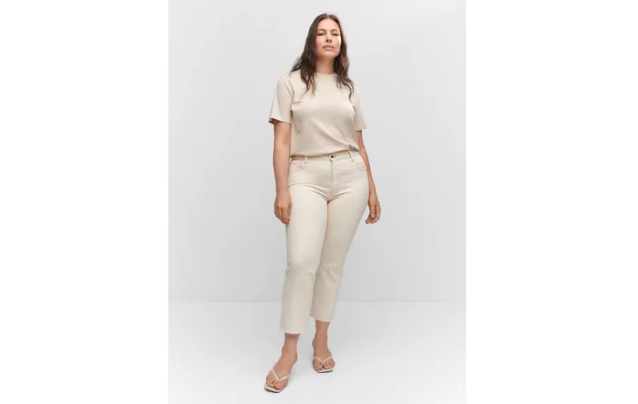 pantalones blancos talla plus baratos
