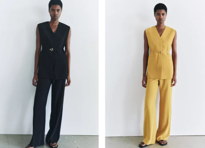 Puro lujo silencioso en estos 10 conjuntos monocolor de Zara por menos de 20 euros Zara, a la vanguardia de la moda, se ha hecho tendencia, el llamado lujo silencioso. Este estilo consiste en personas que disfrutan de prendas de moda que no son llamativas; sin embargo, son de alta calidad y se enfoca en los detalles. Son prendas elegantes, pero discretas, atemporales y con diseños clásicos que nunca pasan de moda. La afamada marca española, Zara tiene a disposición 10 conjuntos de estilo lujoso silencioso que podrás llevar por menos de 20 euros. Los conjuntos de Zara son una gran oportunidad de renovar, el armario sin gastar una fortuna y estar a la moda con prendas de alta calidad. Conjunto de sobrecamisa Rústica y pantalón crooped de Zara: Un clásico reinventado El conjunto de la sobrecamisa y pantalón cropped de Zara, se han convertido en una prenda atemporal que combina comodidad y estilo. La sobrecamisa tiene un diseño sencillo pero muy atractivo; su precio es de tan solo 15,99 euros, tiene el cuello solapa que le aporta un aire más formal, y con las mangas largas y los bolsillos delanteros de plastrón la hacen una prenda funcional y con estilo rústico. Por su parte, los pantalones cropped de Zara tienen un diseño minimalista y su estilo tiene un corte que el largo de la pierna llega hasta el tobillo para dar la sensación de piernas más largas. Son una prenda muy fresca ideal para la primavera o el verano y esta en rebaja por 12,99 euros. Son versátiles y se pueden combinar con todo tipo de prendas, además perfectos para cualquier ocasión, estos pantalones cropped de Zara, junto a la sobre camisa rústica, no deben faltar en tu armario. El lujo silencioso: Combinación entre el vestido drapeado arrugado y el pantalón recto arrugado de Zara Para triunfar en el mundo de la moda, se debe arriesgar y Zara lo hace y es por ello que se hace tendencia con combinaciones que sobresalen y destacan. Ese es el conjunto que consta de vestido drapeado arrugado y el pantalón recto arrugado. Estas piezas son el ejemplo perfecto de la moda conocida como lujo silencioso. Tanto el vestido drapeado arrugado como el pantalón corte recto de Zara son un ejemplo de cómo un conjunto con detalles que pasan desapercibidos pueden convertirse en un elemento de lujo. Este diseño es arrugado intencionalmente para crear un efecto desfasado y relajado sin necesidad de adornos que llamen la atención. El conjunto silenciosamente de lujo de Zara: Un viaje por la ZW Collection y estar a la moda a precio asequible Para triunfar en el mundo de la moda, se debe ser audaz y Zara ha llevado la delantera, y muchas veces sorprenden de forma grata a sus clientes con conjuntos unicolor que son tendencia. El pantalón pijamero combinado con la camisa asimétrica, ambos los consigues a menos de 20 euros en la nueva ZW Collection de Zara. El pantalón pijamero ha resurgido en la moda reciente, y de ser una prenda exclusivamente íntima pasó a ser parte de la moda urbana. Otro elemento de este conjunto es la camisa asimétrica, con un diseño único, le aporta modernidad y elegancia al conjunto. La combinación de líneas limpias y sutiles detalles hace que esta prenda pueda pasar de lo cotidiano a lo elegante. Lujo silencioso y asequible: El top y pantalón Jacquard de ZW colletion de Zara son el dúo perfecto. Zara no para de innovar y presenta el conjunto de lujo silencioso que no pasará desapercibido y dará mucho de qué hablar. El pantalón Jacquard con lazadas y el top drapeado jacquard de su colletion ZW. El pantalón jacquard con lazadas es una prenda confeccionada en un tejido jacquard de alta calidad, con un sofisticado diseño que incluye las lazadas laterales que permite el ajuste correcto de la prenda y le aporta un detalle al diseño. El top drapeado de Zara, fabricado en la misma tela, es una pieza clave para completar este outfit de manera exitosa. El diseño drapeado crea un efecto favorecedor en la silueta y le imprime mucho movimiento. El conjunto de blusa volante y pantalón recto de Zara La blusa volante, con un diseño de mangas anchas y corte fluido, aporta movimiento y delicado. Esta prenda es ideal para un look boho y minimalista, esta blusa volante puede lucirse con muchas prendas, en esta ocasión hace juego con el pantalón recto; sin embargo, se puede lucir con faldas o short, esto lo hace muy versátil y lo puedes llevar a diversas ocasiones. Por otro lado, el pantalón recto, cuando se combina con una blusa volante, se crea un outfit que puede ser algo sofisticado y elegante que le aporta equilibrio al atuendo cuando se luce con la blusa volante. Esta combinación es perfecta para ocasiones formales y también para algunas más casuales como una salida nocturna. Descubriendo el Top con elástico y pantalón de Popelina de Zara de la Colección ZW color rosa En la colección ZW, Zara nos presenta un conjunto que consta de un top con elástico y pantalón de popelina. Esta prenda de Zara es la combinación de estilo. Una de las ventajas destacadas de este top es su versatilidad. El pantalón ancho popelín ZW Collection de Zara, reúne elegancia y comodidad, elementos que les encanta a las personas que acostumbran a la moda de lujo silencioso. El Pantalón ancho popelín ZW Collection. Con un diseño de tiro alto, estiliza la figura y marca la cintura, favoreciendo la silueta en todo tipo de cuerpo. El dúo perfecto lo consigues en Zara: Pantalón flare y chaleco ZW Collection de Zara Zara tiene para ti el dúo perfecto, dos artículos de la colección Zara Woman (ZW) que parece haber sido creados para combinarse y hacerse imprescindibles en cualquier armario. El pantalón flare de la colección ZW, combina comodidad y estilo, gracias a su diseño de tiro medio, bajo en línea evasé para lograr el efecto flare. El chaleco es el complemento ideal, ya que ofrece un toque sofisticado y versátil, entre sus características podemos destacar el cuello de pico, el cinturón a juego con hebilla metálica ajustable, permitiendo definir la silueta y el cierre de botón oculto en la parte delantera para un outfit de lujo. El conjunto Perfecto de Zara: Elegancia y brillo en tu look Zara trae el conjunto de la camisa estampada, hilo metalizado y el pantalón del mismo material que prometen acaparar miradas. La camisa, pieza elemental de este conjunto, debido a su diseño de cuello redondo con escote en pico, manga larga, para proteger de los días frescos y para cerrar el detalle estrella, tejido con hilo metalizado, que aporta un toque refinado de buen gusto. El pantalón que complementa este outfit, tiene un diseño de tiro alto con cintura elástica ajustable, trae un cordón para un ajuste adicional, en caso de requerirlo, el corte de la pernera es ancha, siguiendo la tendencia; este también trae un detalle de tejido con hilo metalizado. Camisa y Pantalón Satinado efecto arrugado lujos silenciosos de Zara El conjunto formado por la camisa satinada y el pantalón satinado efecto arrugado, es un outfit versátil y actual, el diseño se enfoca en la comodidad más que en la estética clásica de líneas limpias y lisas. La camisa satinada de Zara está confeccionada en un tejido que brinda la textura y la iluminación sutil típicas del satinado. Presenta el cuello de solapa clásico, que añade un toque de formalidad. El pantalón garantiza un confort que no tiene comparación, está elaborado igualmente en tejido satinado, con un diseño de tiro alto con cintura elástica, brindando un ajuste perfecto, los bolsillos delanteros son muy funcionales. Al vestir estas prendas crea un conjunto cómodo, versátil y armonioso.