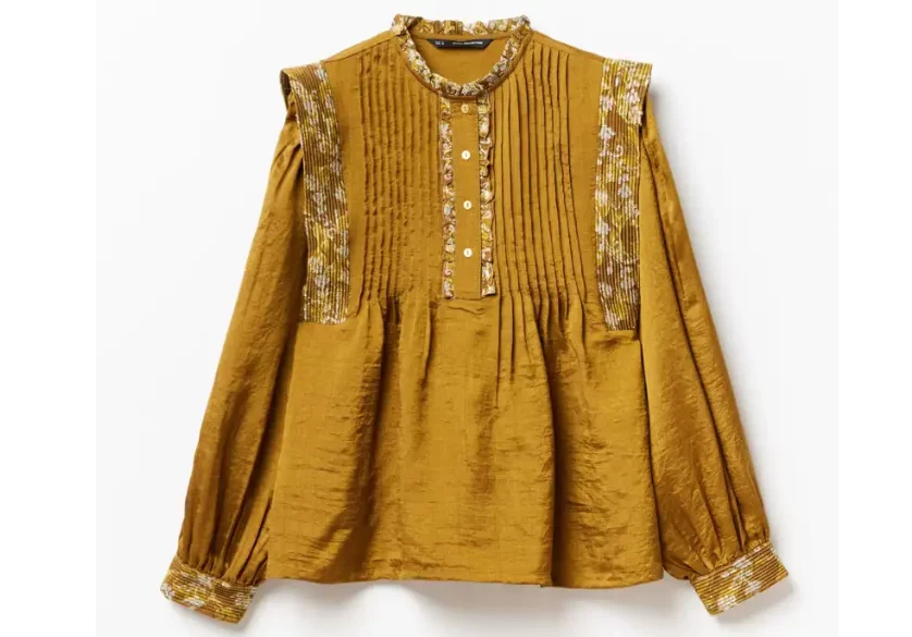 Camisa Color Mostaza