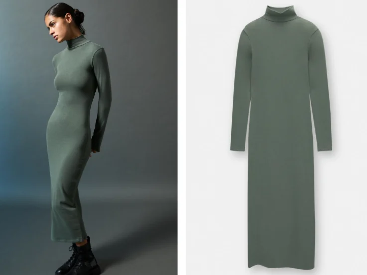 Las 2 compras del fin de semana en Pull&Bear son estos jeans barrel y este vestido midi