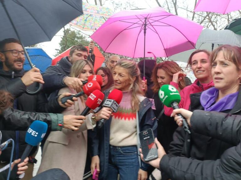 Yolanda Díaz llama a «tomar las calles» frente a los que «han tomado la bandera del odio a las mujeres»