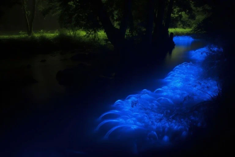 Existe una playa que brilla en la noche como si tuviera luciérnagas en el agua