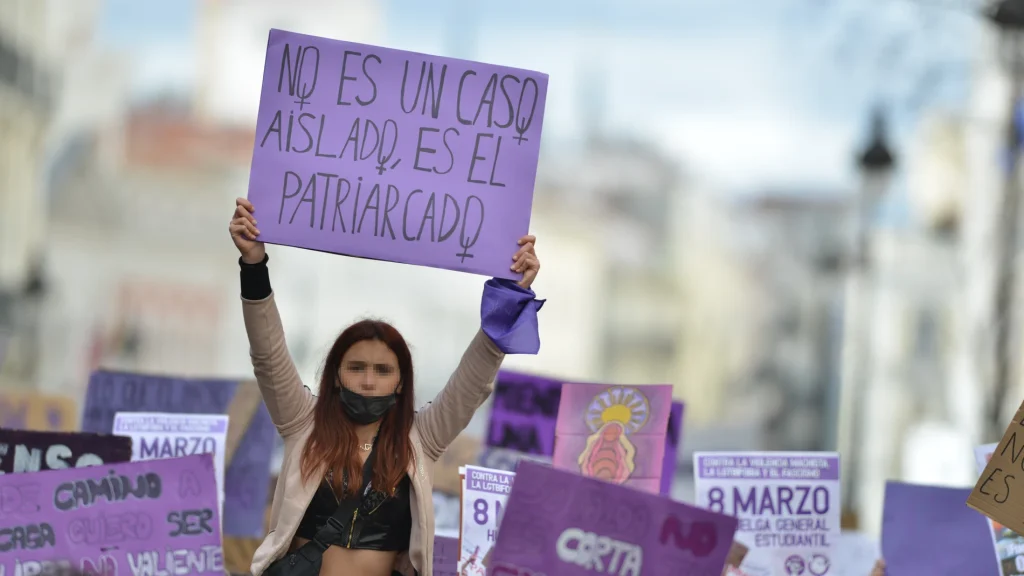 Manifestacion Durante El Dia Internacional De La Mujer