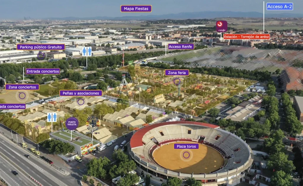Mapa Del Recinto Ferial De Torrejón De Ardoz