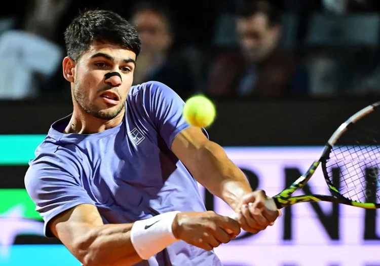 Alcaraz Khachanov Roma Fuente: Afp