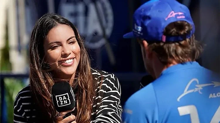 Fernando Alonso Y Melissa Jiménez Fuente: Dazn
