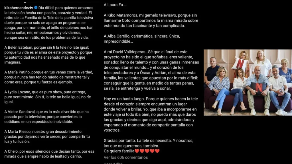 Kiko Hernández Rompe Su Silencio Tras El Final De 'La Familia De La Tele' 3 20250622 142629 0000