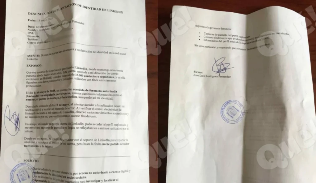 «Cambió Mi Nombre, Mi Foto... Desaparecí»: Linkedin Se Lava Las Manos Con El Robo De Cuentas 3 Denuncia De José Luis Rodríguez Por El Robo De Su Cuenta De Linkedin