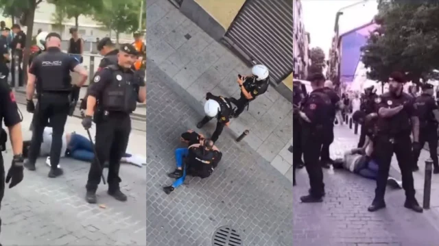 Confrontación Entre Los Vecinos De Lavapiés Por La Actuación De La Policía En Una Reyerta